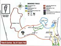 Blue Mountains snowshoe trails map